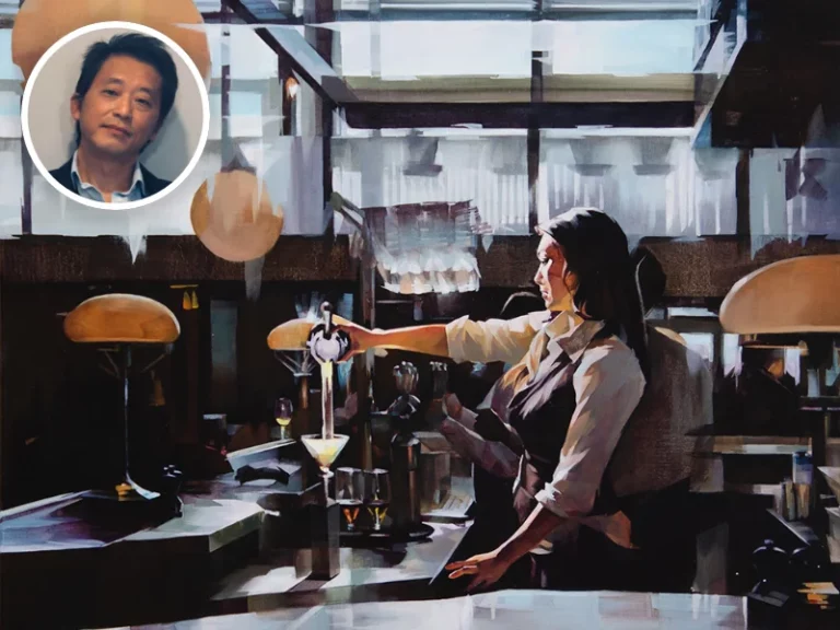 Calendrier stage Yi GE avec son tableau peinture à l'huile